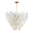 Maxim Lighting Isla 8 Light Chandelier, Natural Aged Brass/White - 12827WTNAB
