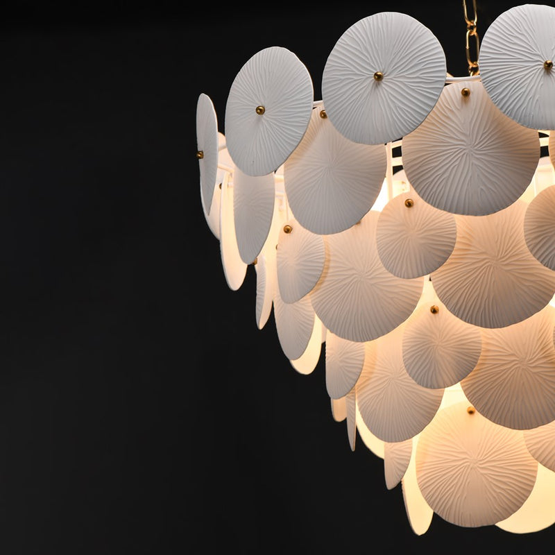 Maxim Lighting Isla 8 Light Chandelier, Natural Aged Brass/White