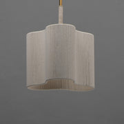 Maxim Corsica 12.5in 1-Light Pendant | Coastal Natural Aged Brass and Bleached Rope | Kitchen Island & Dining Room | Model 12831OFNAB
