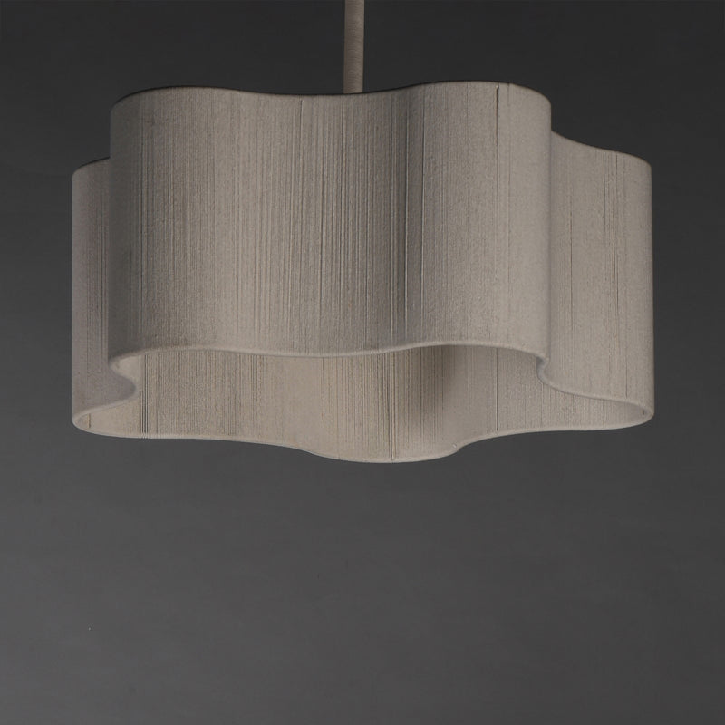 Maxim Lighting Corsica 24.5in 5-Light Pendant | Coastal Natural Aged Brass and Bleached Rope | Kitchen Island & Dining Room | Model 12835OFNAB