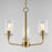 Maxim Lighting Hudson 3Lt 15.25" Single-Tier Chandelier, Brs/Clear