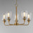 Maxim Lighting Hudson 5Lt 15.25" Single-Tier Chandelier, Brs/Clear