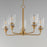 Maxim Lighting Hudson 5Lt 15.25" Single-Tier Chandelier, Brs/Clear