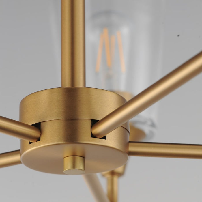 Maxim Lighting Hudson 5Lt 15.25" Single-Tier Chandelier, Brs/Clear