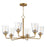 Maxim Lighting Hudson 6Lt 19.25" Single-Tier Chandelier, Brs/Clear - 12876CLNAB