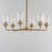 Maxim Lighting Hudson 6Lt 19.25" Single-Tier Chandelier, Brs/Clear