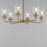 Maxim Lighting Hudson 6Lt 19.25" Single-Tier Chandelier, Brs/Clear