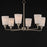 Maxim Lighting Hudson 6Lt 19.25" Single-Tier Chandelier, Nk/Wht