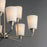 Maxim Lighting Hudson 9Lt 19.25" Multi-Tier Chandelier, Nickel/White
