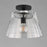 Maxim Lighting Hudson 1 Light 10.5" Single Pendant, Black/Clear