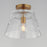 Maxim Lighting Hudson 1Lt 10.5" Single Pendant, Aged Brass/Clear