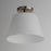 Maxim Lighting Hudson 1Lt 10.5" Flush Mount, Nickel/White