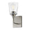 Maxim Lighting Hudson 1 Light 11" Wall Sconce, Satin Nickel/Clear - 12881CLSN