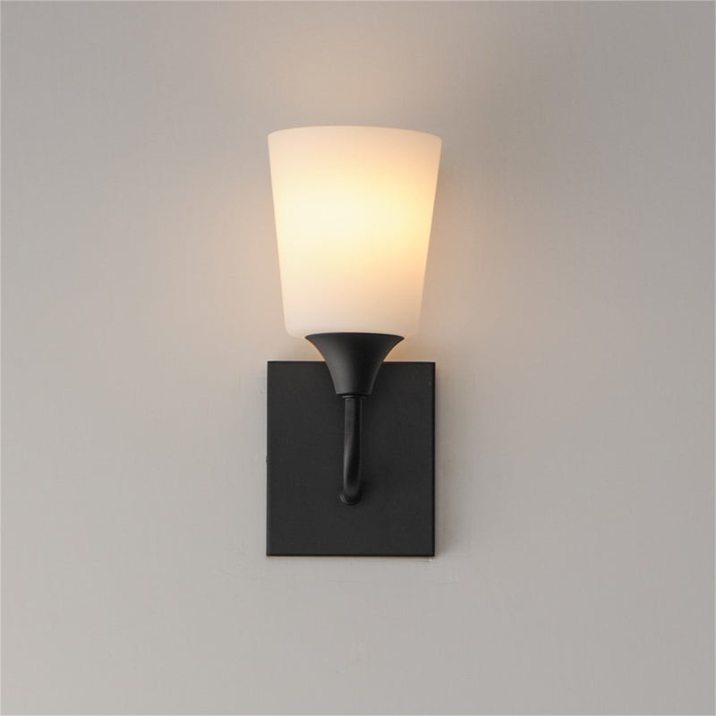 Maxim Lighting Hudson 1 Light 11" Wall Sconce, Black/Satin White