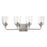 Maxim Lighting Hudson 4 Light 9.75" Bath Vanity, Satin Nickel/Clear - 12884CLSN