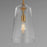 Maxim Lighting Hudson 1Lt 14.5" Single Pendant, Aged Brass/Clear