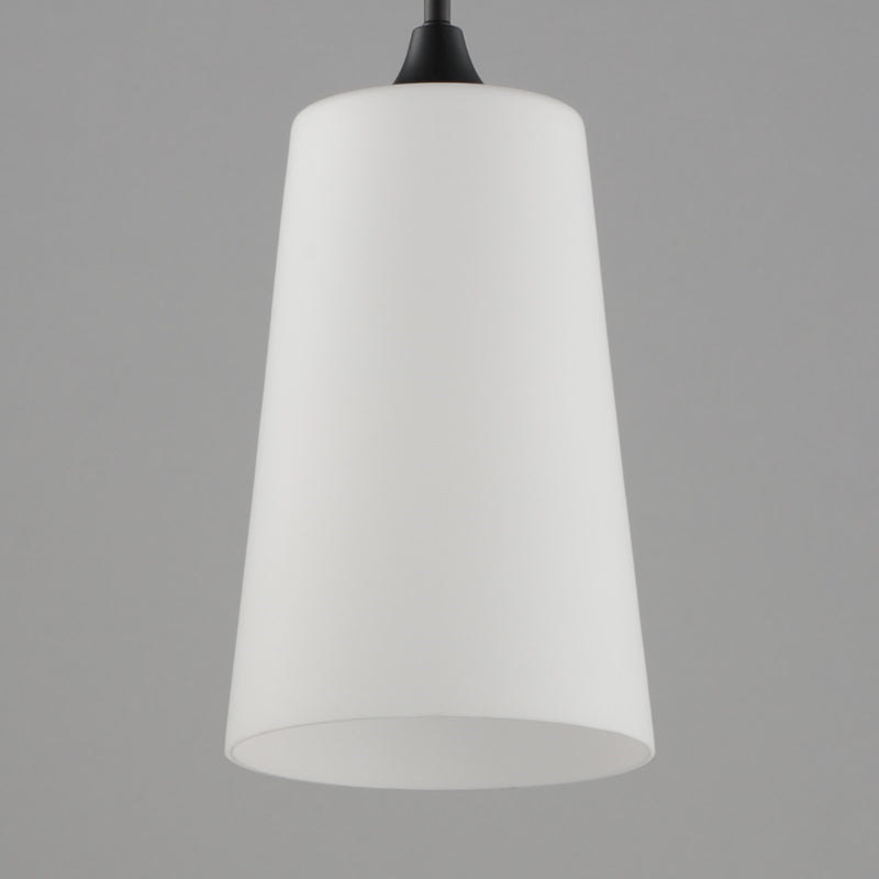 Maxim Lighting Hudson 1Lt 14.5" Single Pendant, Black/Satin White