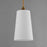 Maxim Lighting Hudson 1Lt 14.5" Single Pendant, Brass/White