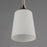 Maxim Lighting Hudson 1Lt 14.5" Single Pendant, Nickel/White
