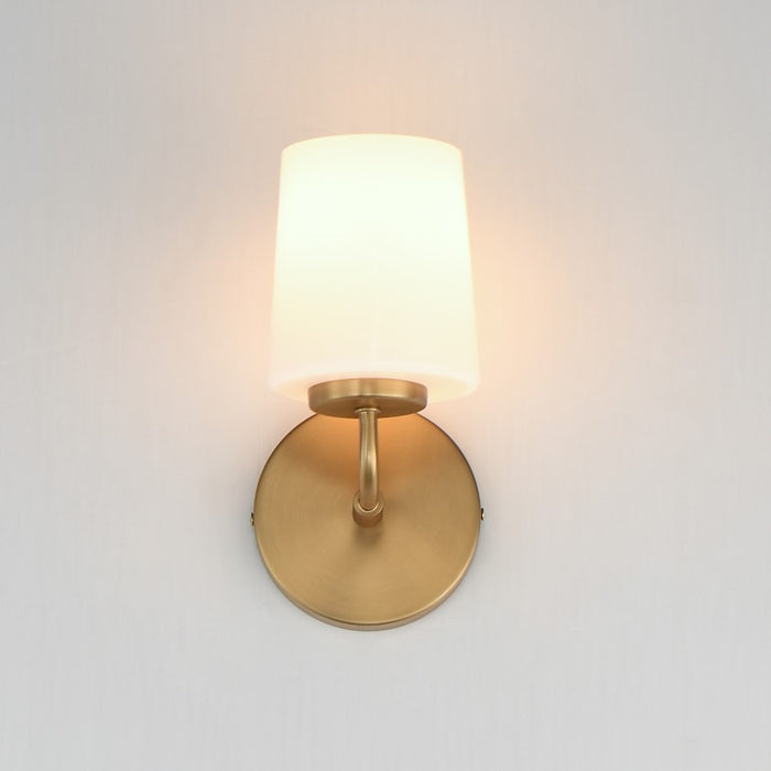 Maxim Lighting Durham 1 Light Wall Sconce, Natural Aged Brass