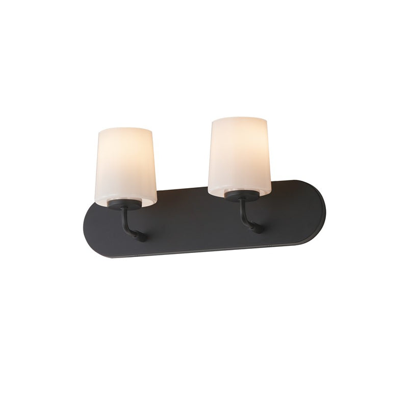 Maxim Lighting Durham 2 Light Bath Vanity, Black