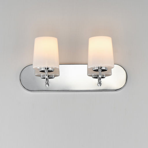 Maxim Lighting Durham 2 Light Bath Vanity, Polished Chrome