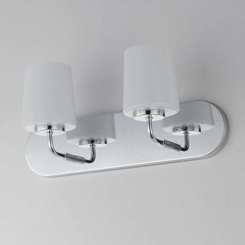 Maxim Lighting Durham 2 Light Bath Vanity, Polished Chrome
