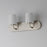 Maxim Lighting Durham 2 Light Bath Vanity, Satin Nickel/White