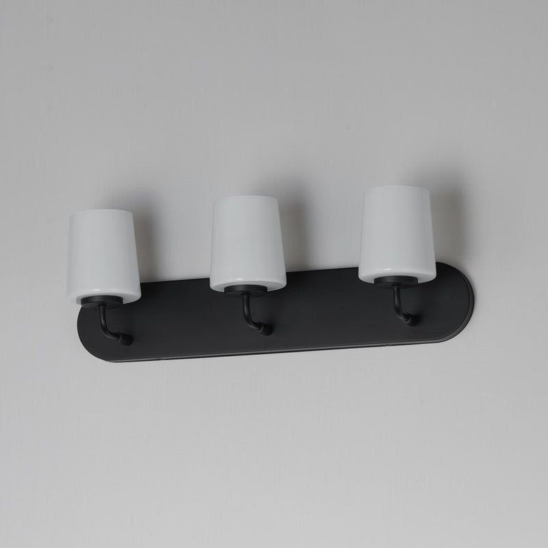 Maxim Lighting Durham 3 Light Bath Vanity, Black