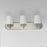 Maxim Lighting Durham 3 Light Bath Vanity, Satin Nickel/White