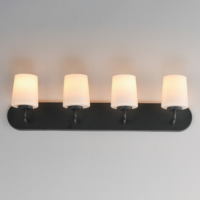 Maxim Lighting Durham 4 Light Bath Vanity, Black