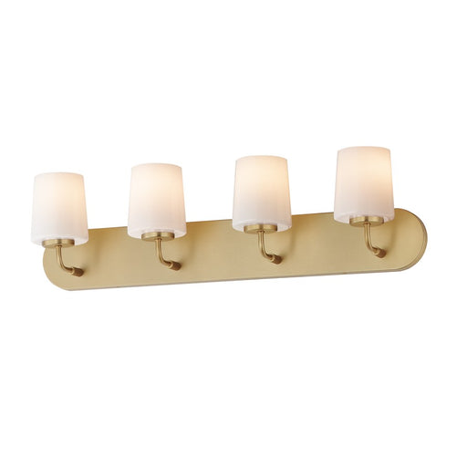 Maxim Lighting Durham 4 Light Bath Vanity, Natural Aged Brass - 12894WTNAB