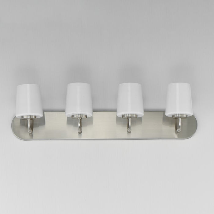 Maxim Lighting Durham 4 Light Bath Vanity, Satin Nickel