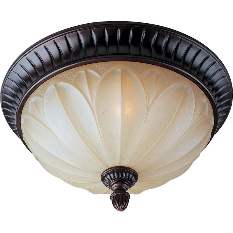 Maxim Allentown 2-Light Flush Mount Oil Rubbed Bronze