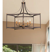 Maxim Lighting Wellington 5-Light Pendant, Bronze/Brass