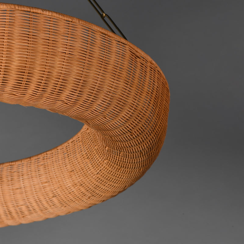 Maxim Lighting Bower 8Lt 39.5" Ring Pendant, Natural Aged Brass