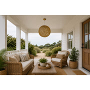 Maxim Bali 1-Light Chandelier, Twine