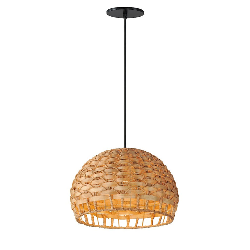Maxim Lighting Tahiti 1 Light 14" Pendant, Black
