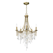 Maxim Lighting Cebu 5-Light Chandelier, Capiz/Gold Silver