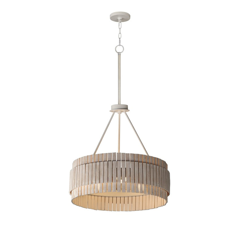 Maxim Lighting Satori 3 Light 39" Flush Mount, Ecru - 14453WWTEC