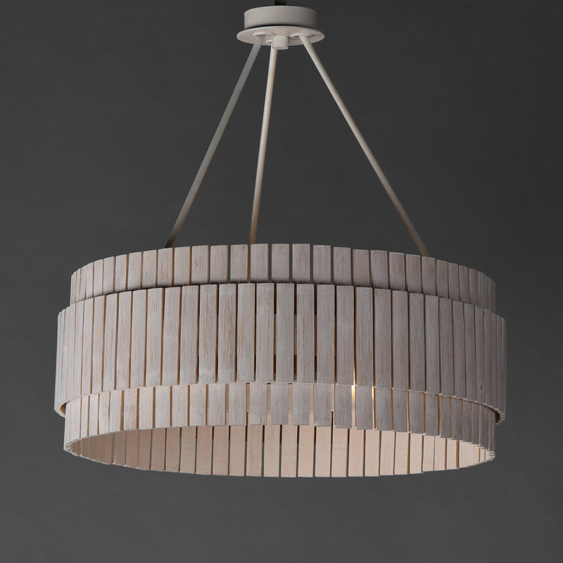 Maxim Lighting Satori 3 Light 39" Flush Mount, Ecru