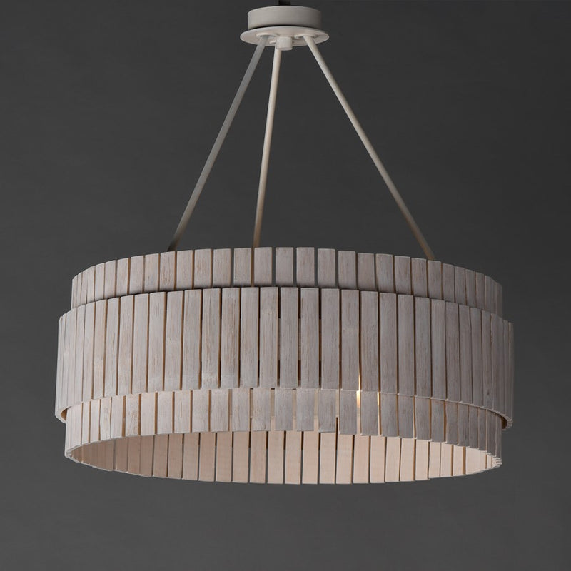 Maxim Lighting Satori 3 Light 39" Flush Mount, Ecru