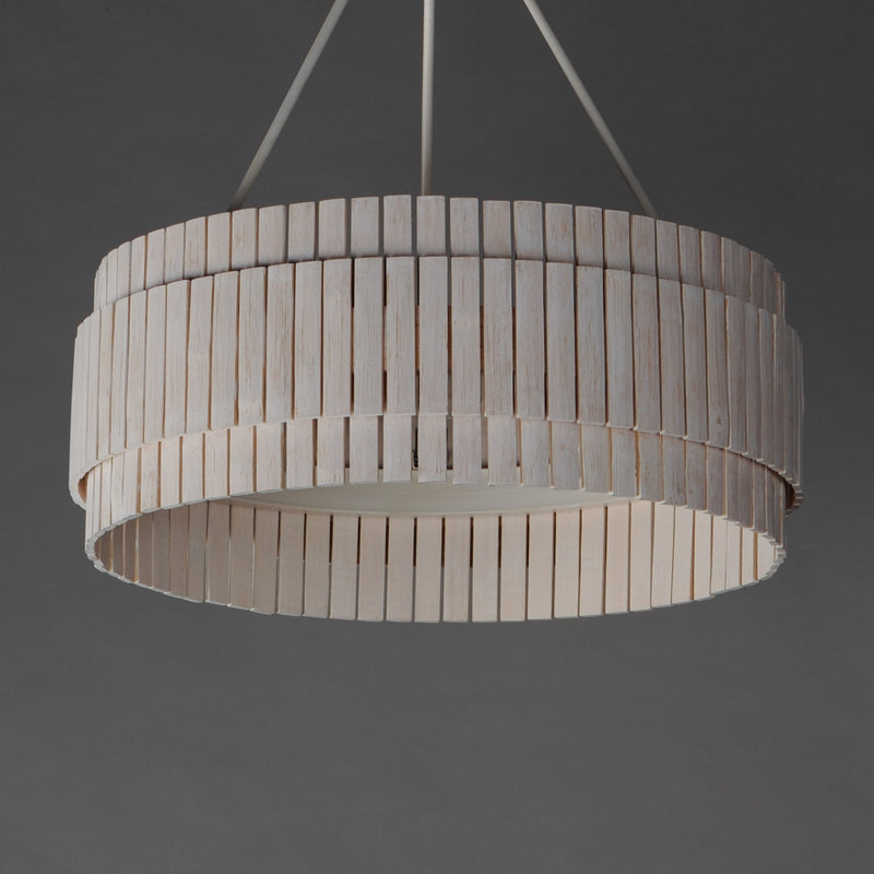 Maxim Lighting Satori 3 Light 39" Flush Mount, Ecru