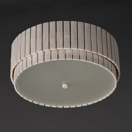 Maxim Lighting Satori 2 Light 6.5" Flush Mount, Ecru