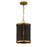 Maxim Lighting Rattan 1 Light Pendant, Natural Aged Brass