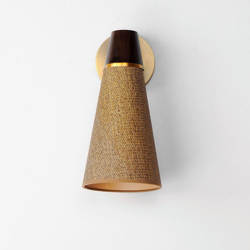 Maxim Lighting Sumatra 1 Light Wall Sconce, Natural Aged Brass