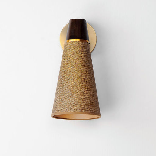 Maxim Lighting Sumatra 1 Light Wall Sconce, Natural Aged Brass