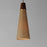 Maxim Lighting Sumatra 1Lt 7" Elogated Pendant, Brass