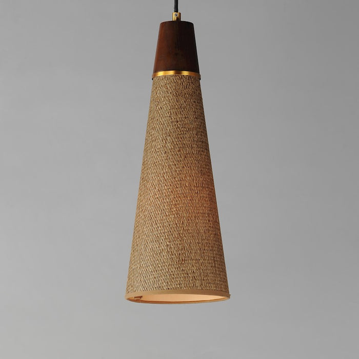 Maxim Lighting Sumatra 1Lt 7" Elogated Pendant, Brass