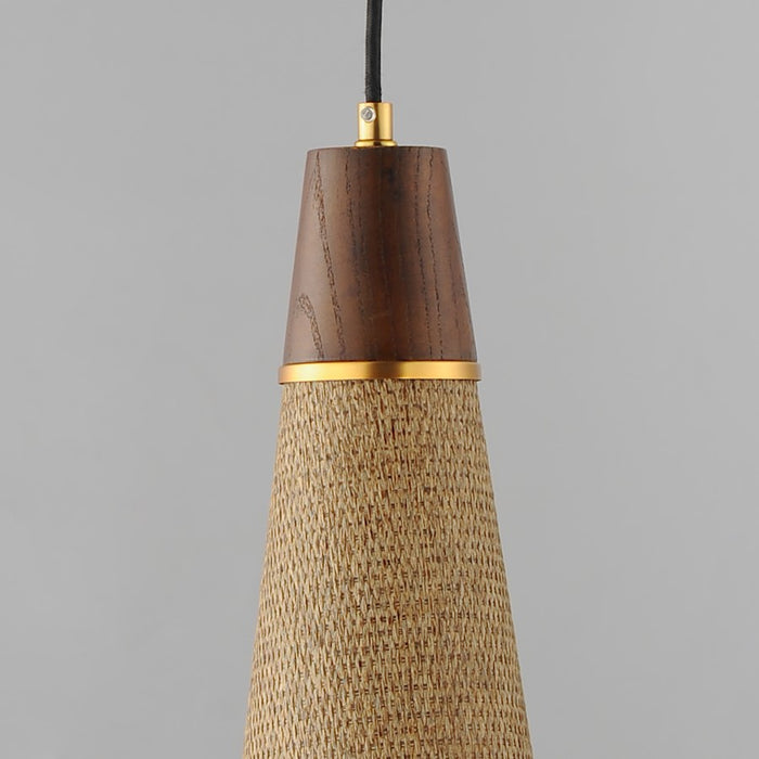 Maxim Lighting Sumatra 1Lt 7" Elogated Pendant, Brass